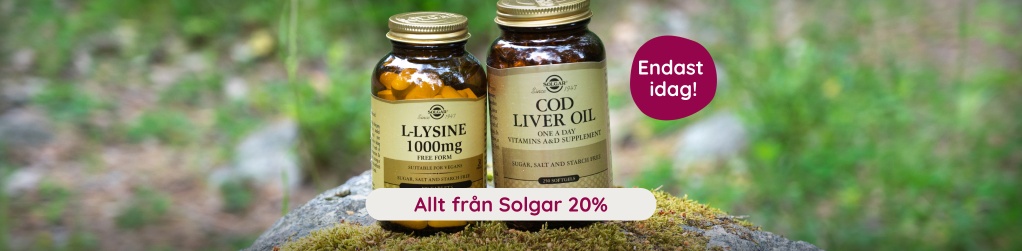 Endast idag! Solgar - 20 %
